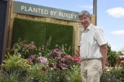 Peter Burks at member Ruxley Manor Garden Centre to celebrate the launch of the latest GROW course